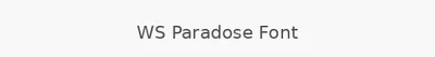 WS Paradose Font