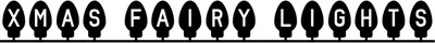 Xmas Fairy Lights Font
