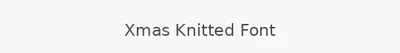 Xmas Knitted Font