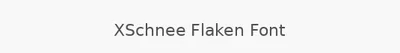 XSchnee Flaken Font