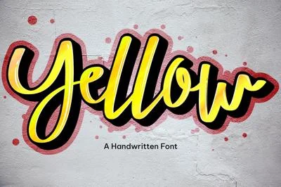 Yellow font