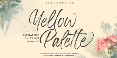Yellow Palette Font