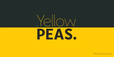 Yellow Peas Font Free Download