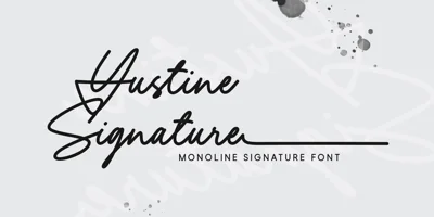 Yustine Signature Font