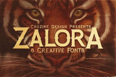 Zalora Typeface Font