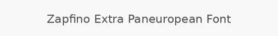 Zapfino Extra Paneuropean Font