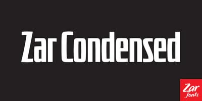 Zar Condensed Font