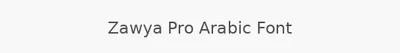 Zawya Pro Arabic Font