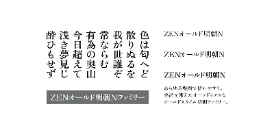 Zen Old Mincho Font