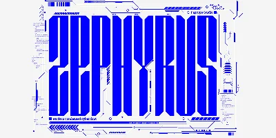 Zephyrus Cyber Font