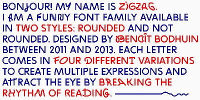 Zigzag Font