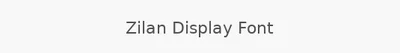 Zilan Display Font