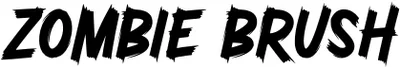 Zombie Brush Font