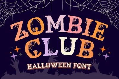 Zombie Club is a Halloween Font