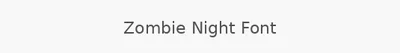 Zombie Night Font