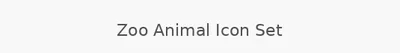Zoo Animal Icon Set