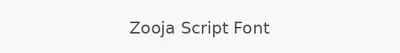 Zooja Script Font