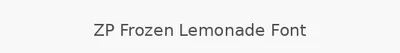 ZP Frozen Lemonade Font