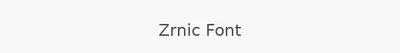 Zrnic Font