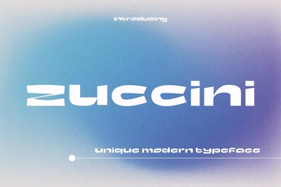 Zuccini - Unique Modern Typeface Free Download