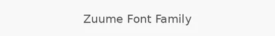 Zuume Font Family