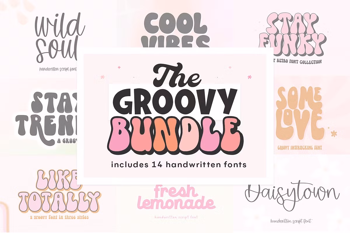 Retro Font Bundle | 14 Groovy Fonts Free Download Free Download Retro Font Bundle | 14 Groovy Fonts Free Download Free Download