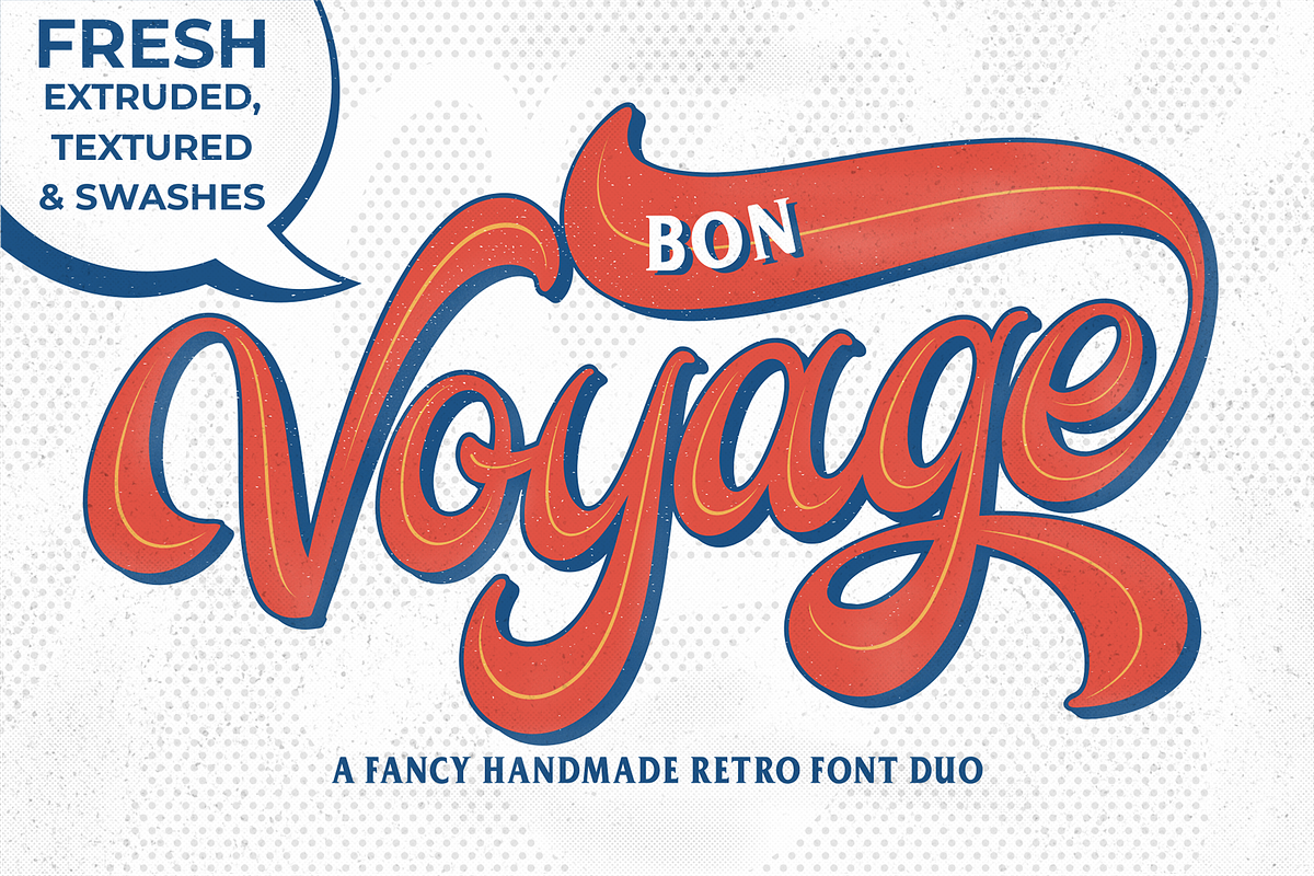 Retro Fonts - Bon Voyage! Free Download Free Download Retro Fonts - Bon Voyage! Free Download Free Download