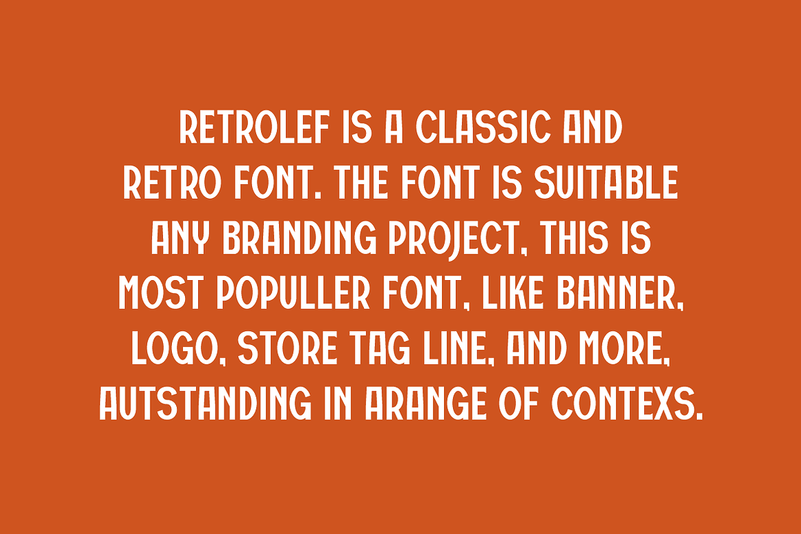 Retrolef - Vintage & 1980s Font Free Download Retrolef - Vintage & 1980s Font Free Download