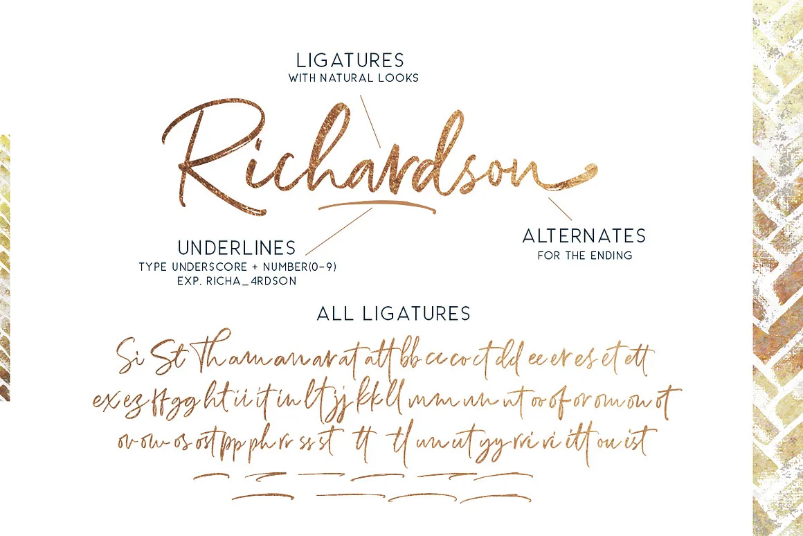 Richardson - Signature Brush Font