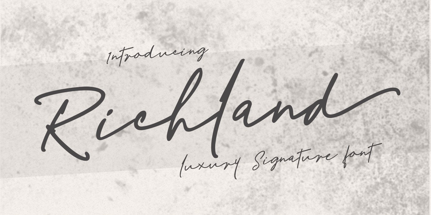 Richland Font Free Download Richland Font Free Download