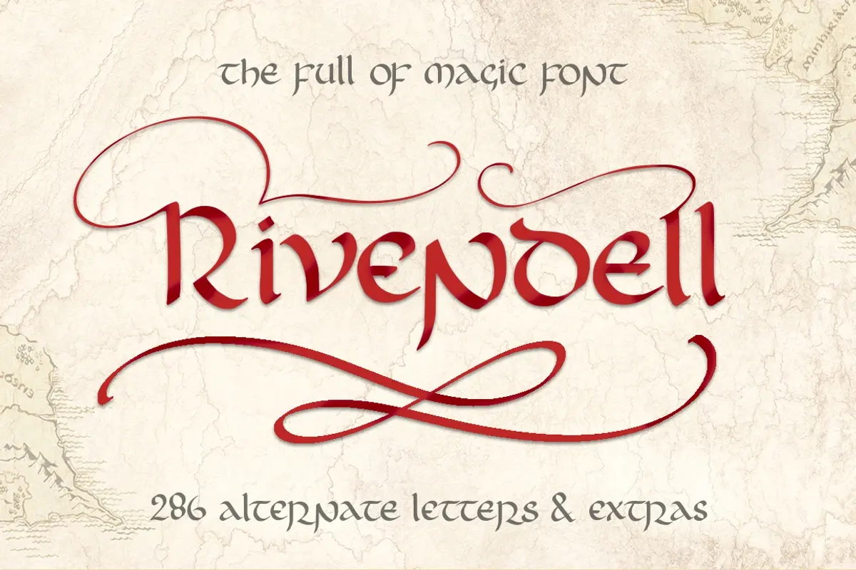 Rivendell. The full of magic font. Free Download Free Download Rivendell. The full of magic font. Free Download Free Download