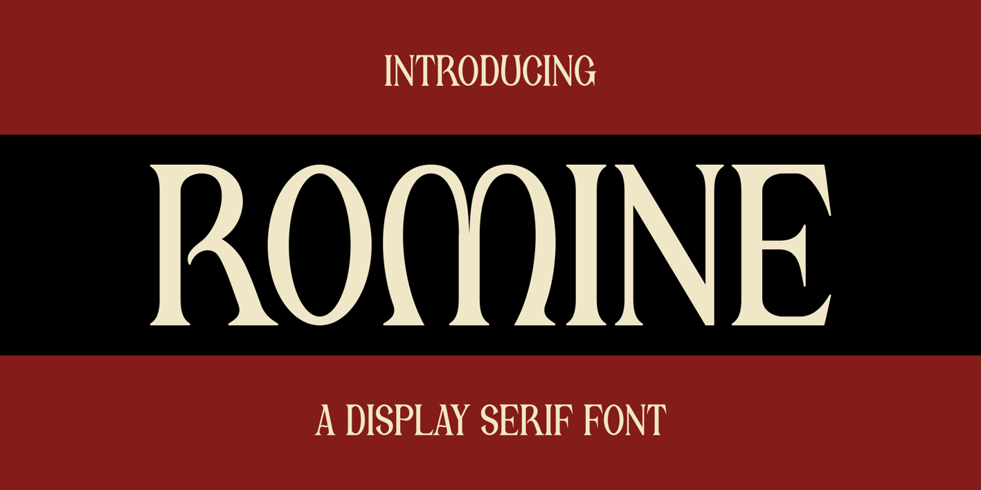 Romine Font Free Download Romine Font Free Download