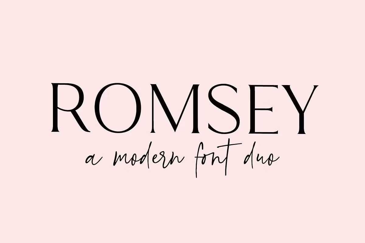 Romsey / Modern Serif Font Duo Free Download Free Download