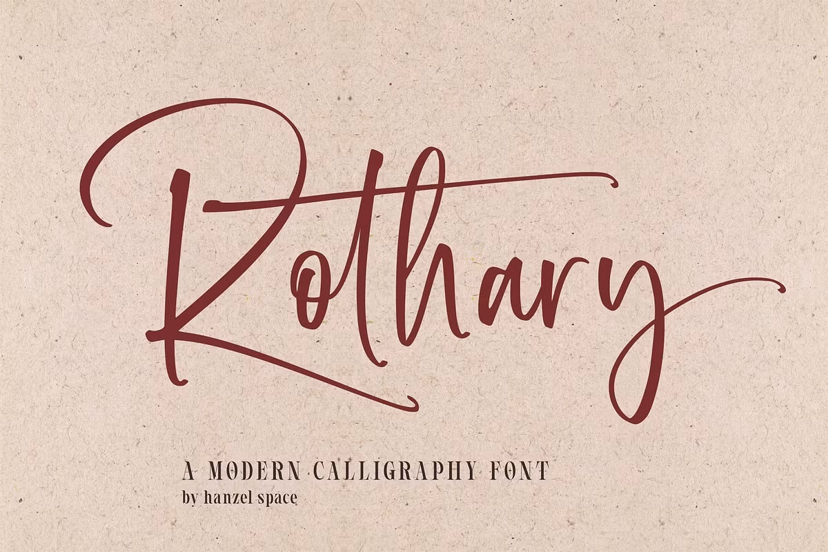 Rothary - Modern Calligraphy Font Free Download Free Download Rothary - Modern Calligraphy Font Free Download Free Download