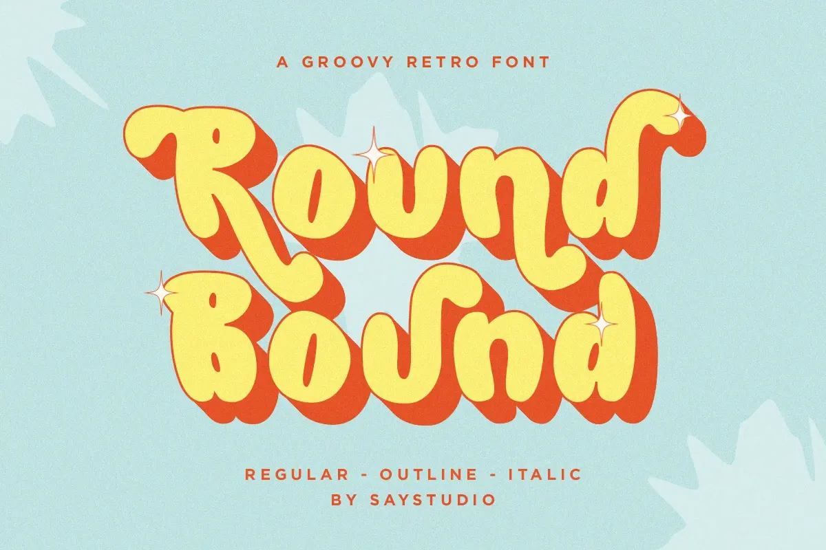 Round Bound - Groovy Retro Font Free Download Free Download Round Bound - Groovy Retro Font Free Download Free Download