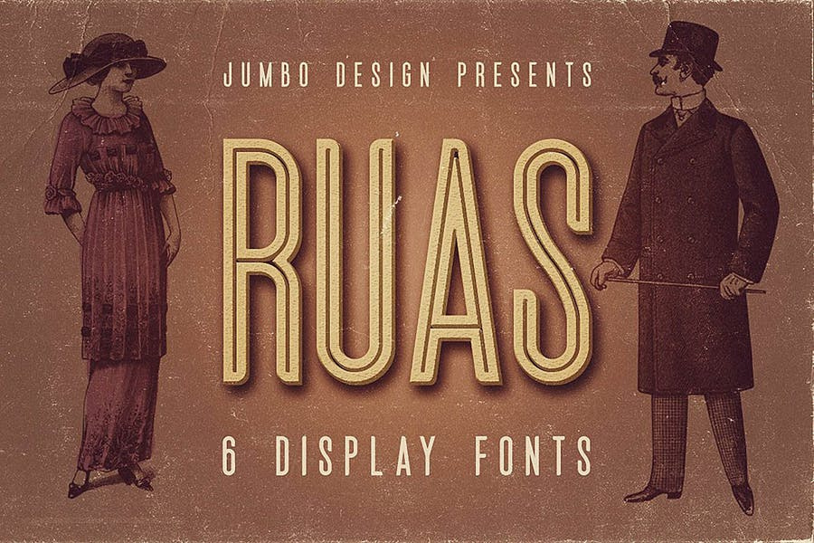 Ruas - Vintage Style Font Free Download Ruas - Vintage Style Font Free Download