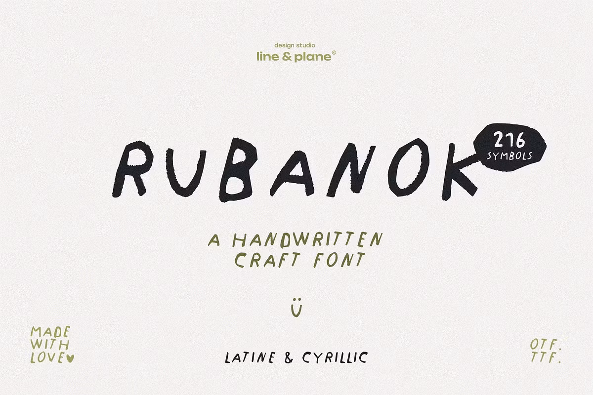 Rubanok Font - Latine & Cyrillic Free Download Free Download