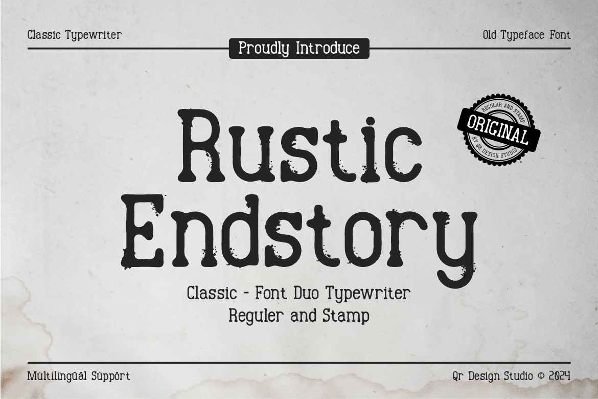 Rustic Endstory - Typewriter Font Duo Free Download Rustic Endstory - Typewriter Font Duo Free Download
