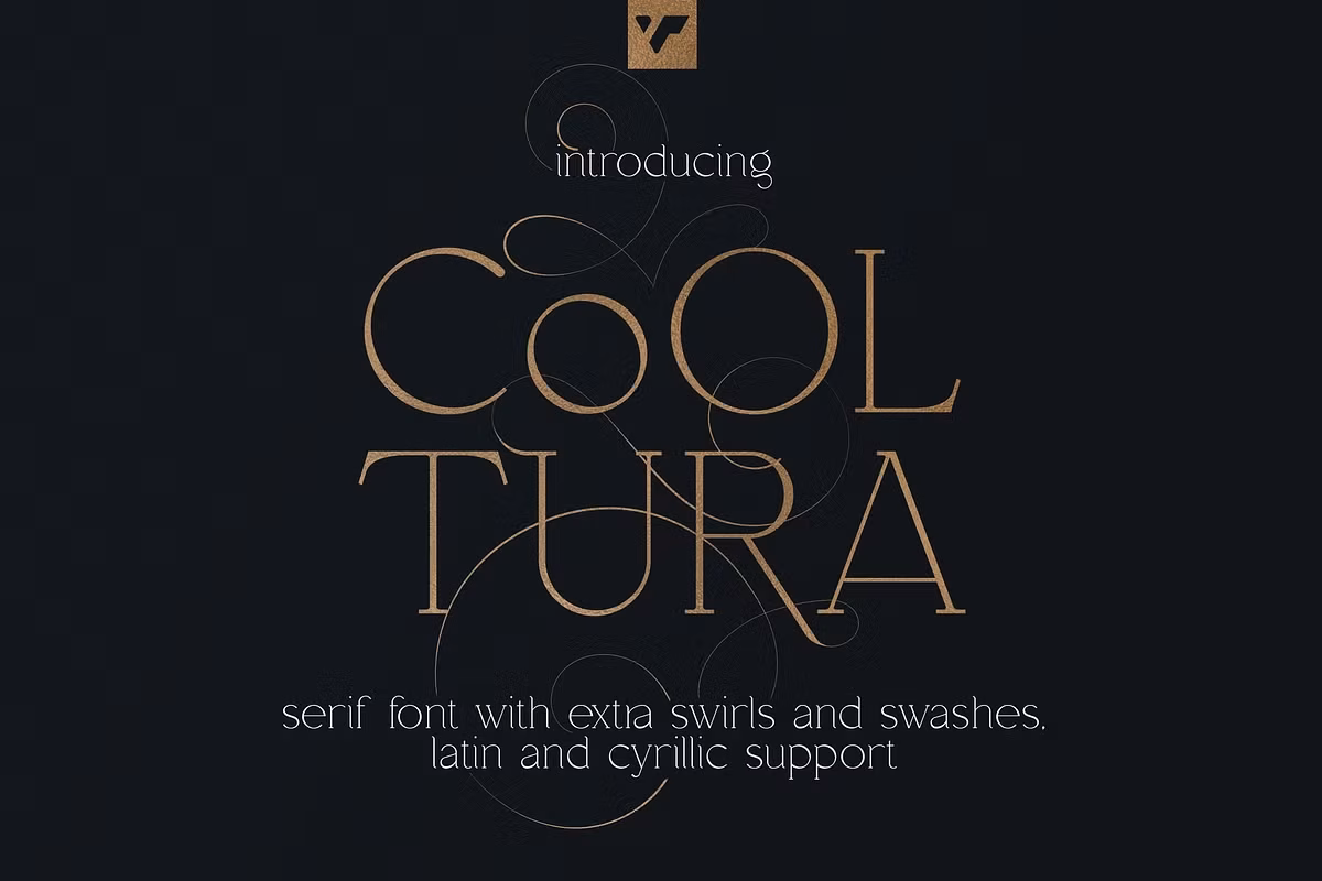 SALE! Cooltura serif font + swashes Free Download Free Download
