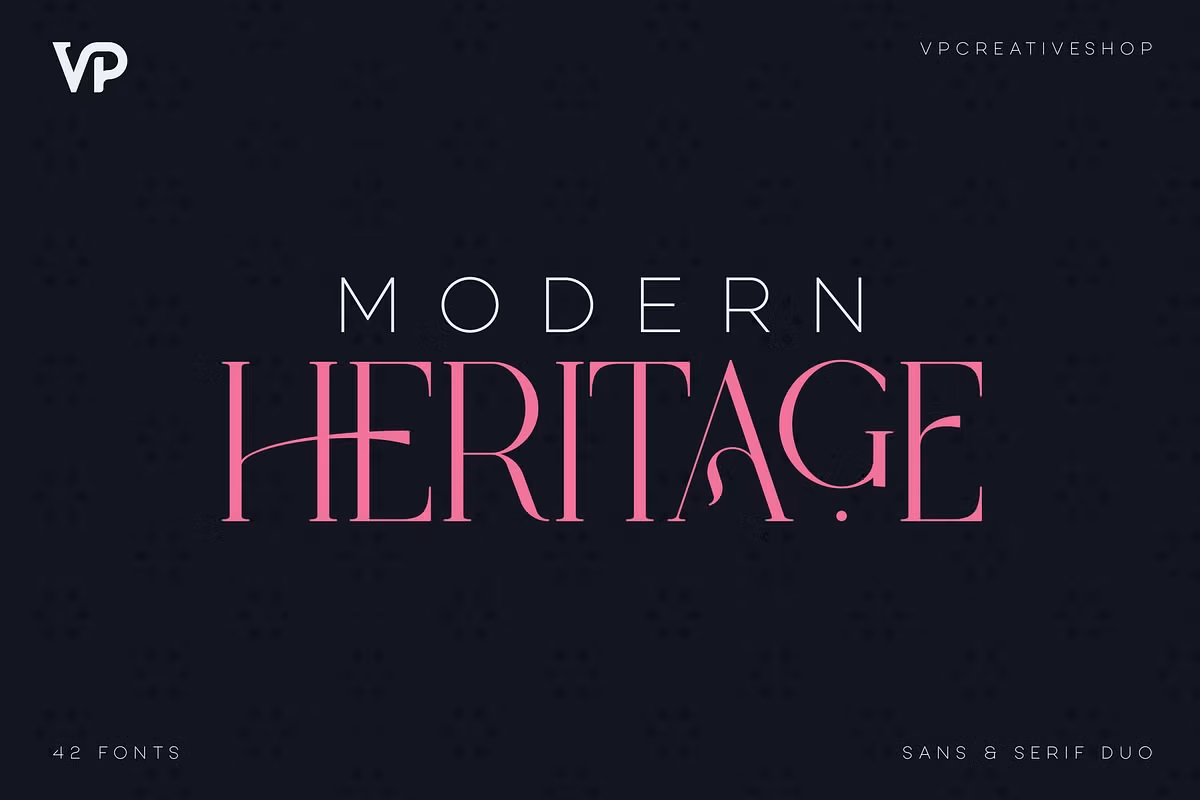 SALE! Modern Heritage font duo Free Download Free Download