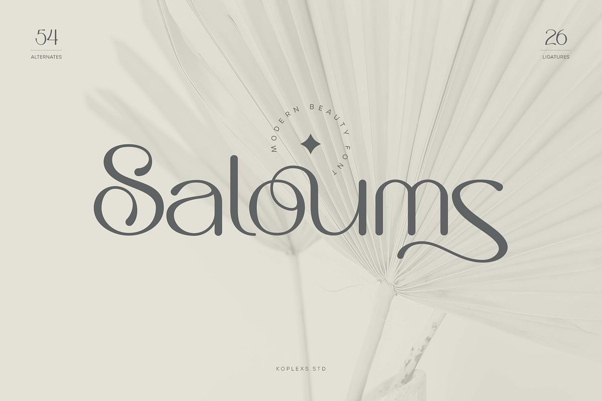 Saloums - Modern Sans Serif Font Free Download Free Download