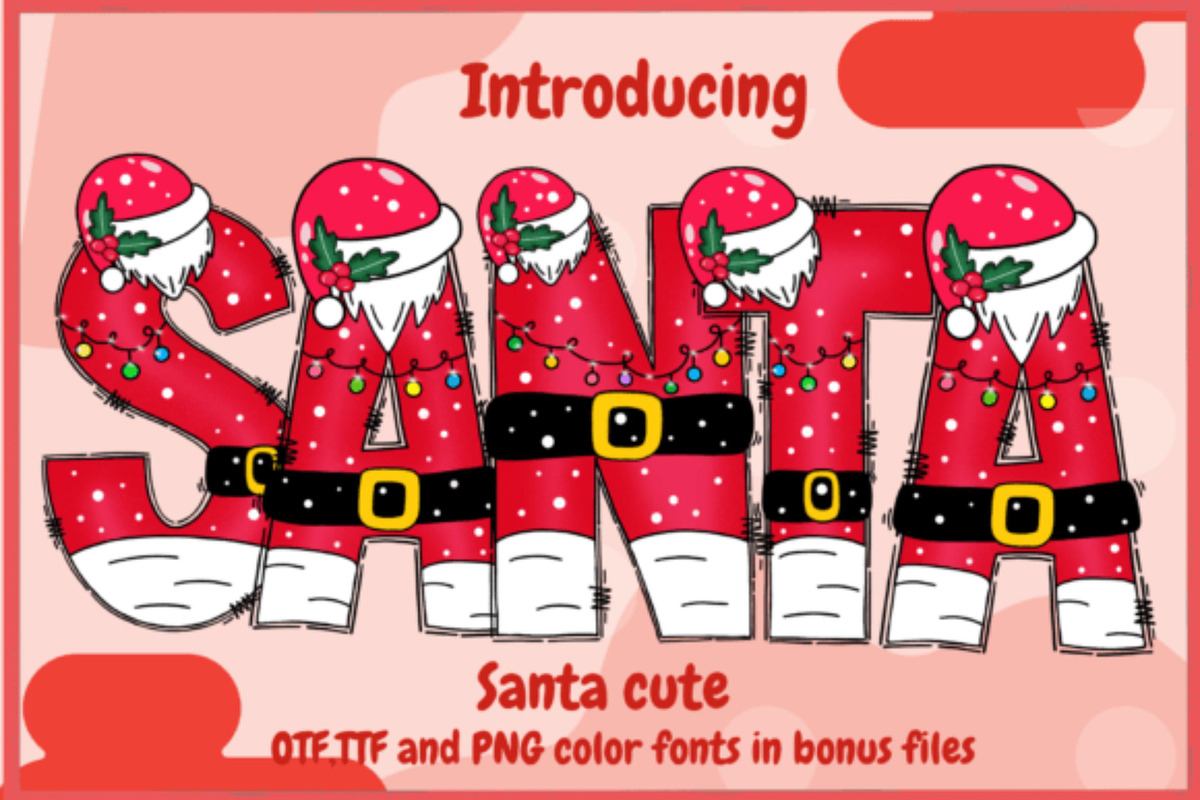 Santa Cute Fonts | PNG OTF TTF Free Download Free Download Santa Cute Fonts | PNG OTF TTF Free Download Free Download