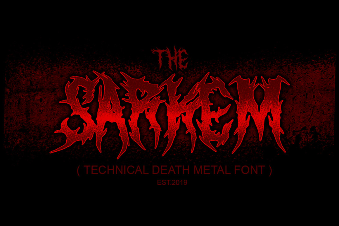 SARKEM / TECHNICAL DEATH METAL FONT Free Download SARKEM / TECHNICAL DEATH METAL FONT Free Download