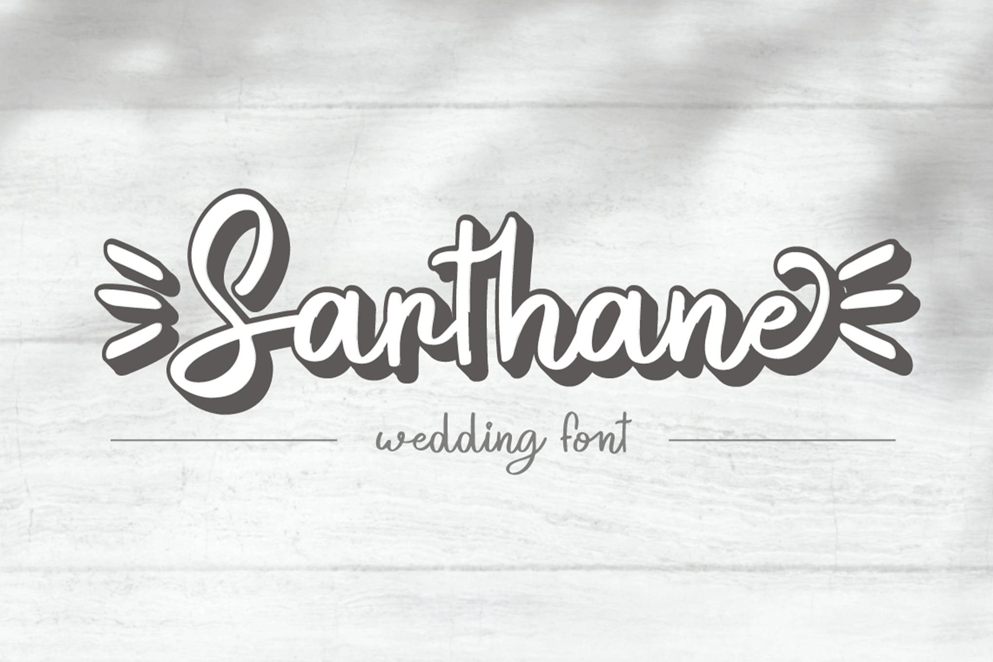Sarthane - Wedding Font Free Download Sarthane - Wedding Font Free Download