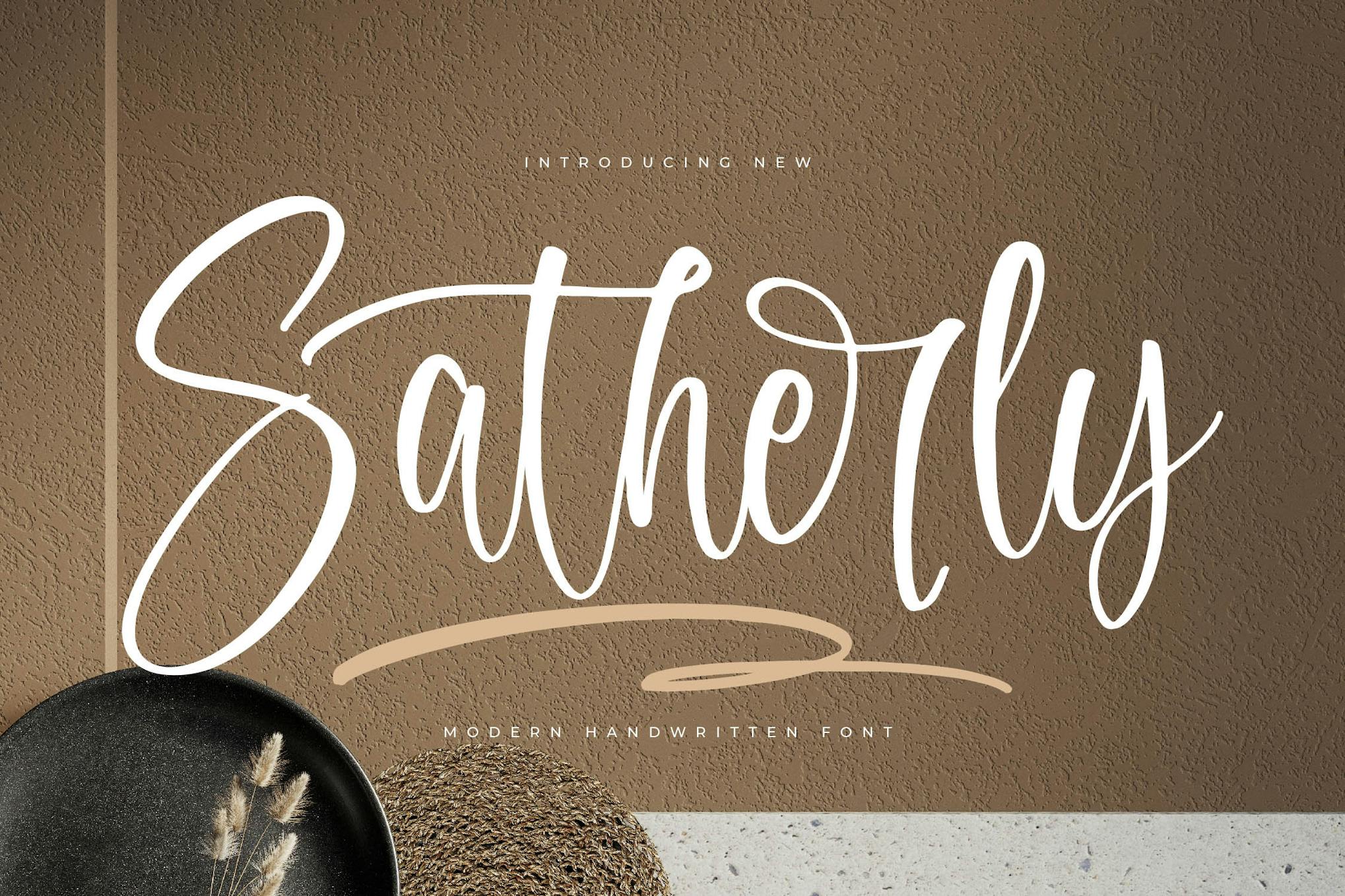 Satherly Modern Handwritten Font Free Download Satherly Modern Handwritten Font Free Download