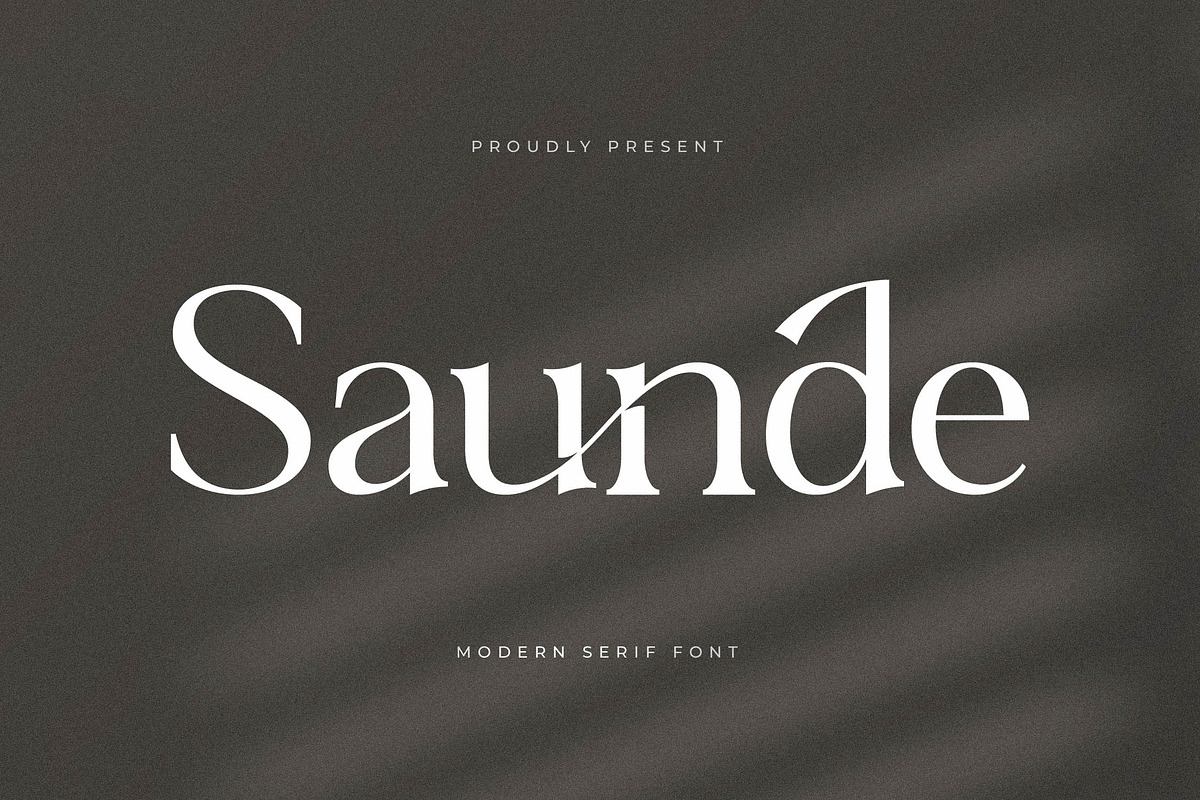 Saunde Modern Serif Font Free Download Free Download