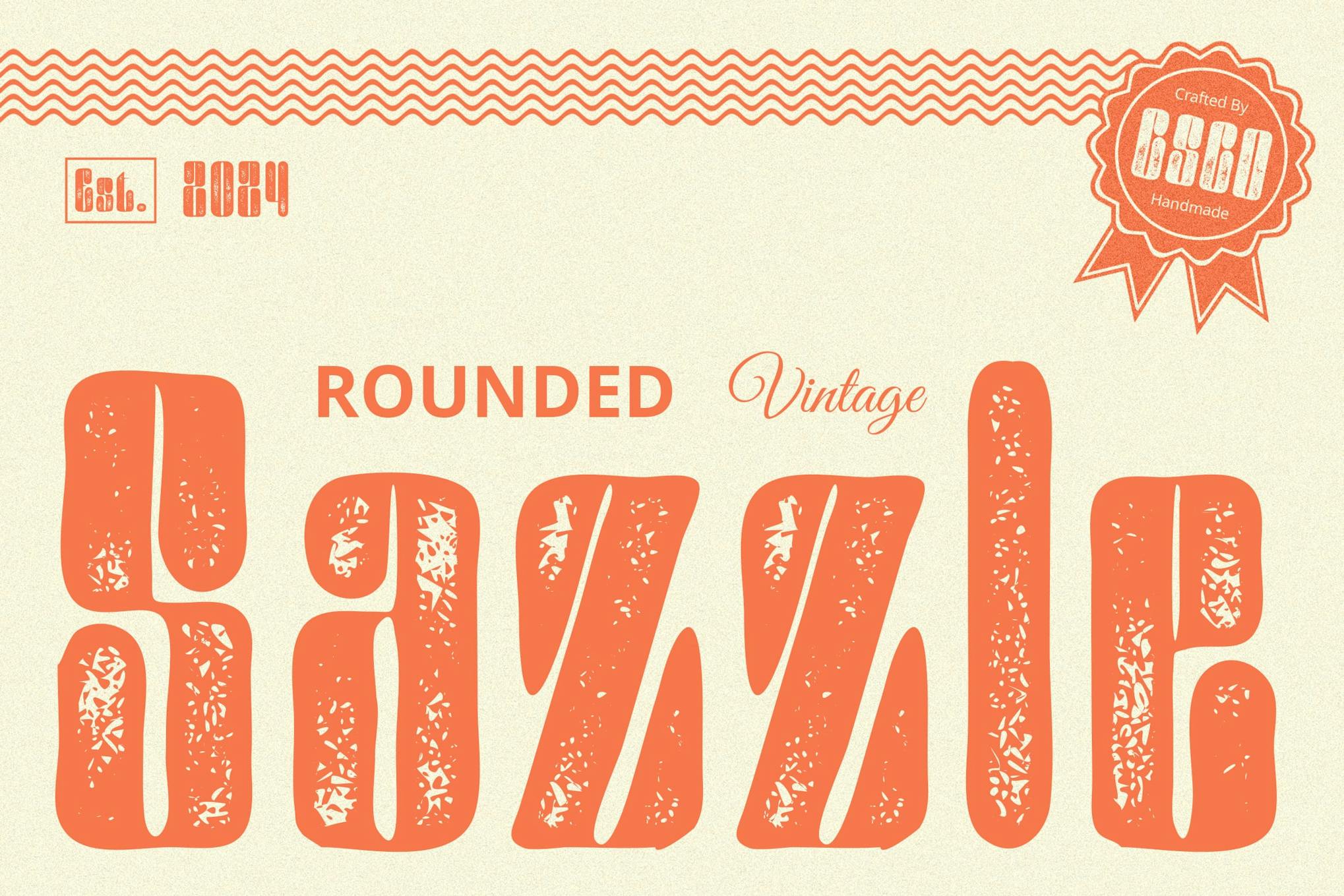 Sazzle Rounded Vintage Font Free Download Sazzle Rounded Vintage Font Free Download