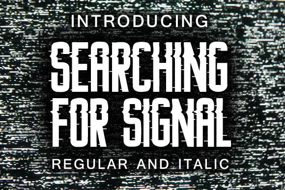 Searching for Signal Font Free Download Searching for Signal Font Free Download