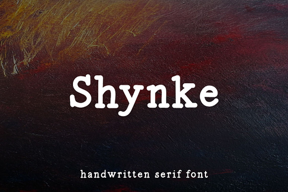 Shynke - Handwritten Serif Font Free Download
