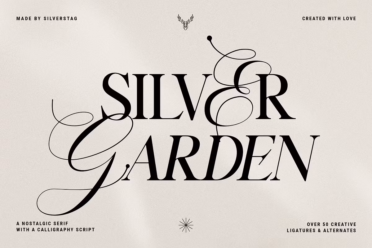 Silver Garden - Nostalgic Font Duo Free Download Free Download Silver Garden - Nostalgic Font Duo Free Download Free Download